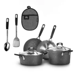 Batteria pentole induzione 9 pezzi New Petra Dark