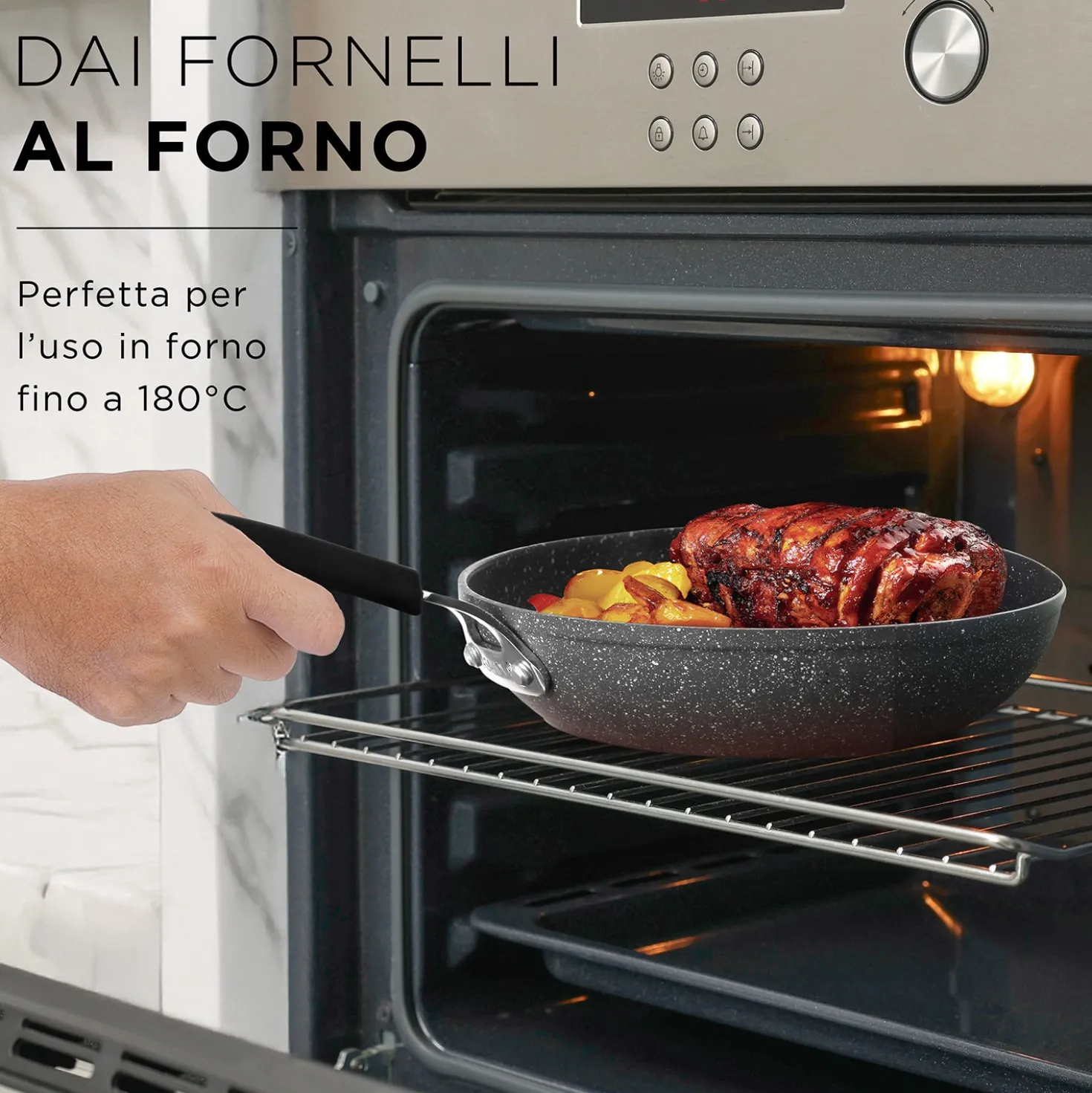 Batteria pentole induzione 9 pezzi New Petra Dark