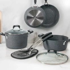 Batteria pentole induzione 9 pezzi New Petra Dark