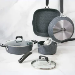 Batteria pentole induzione 7 pezzi New Petra Dark