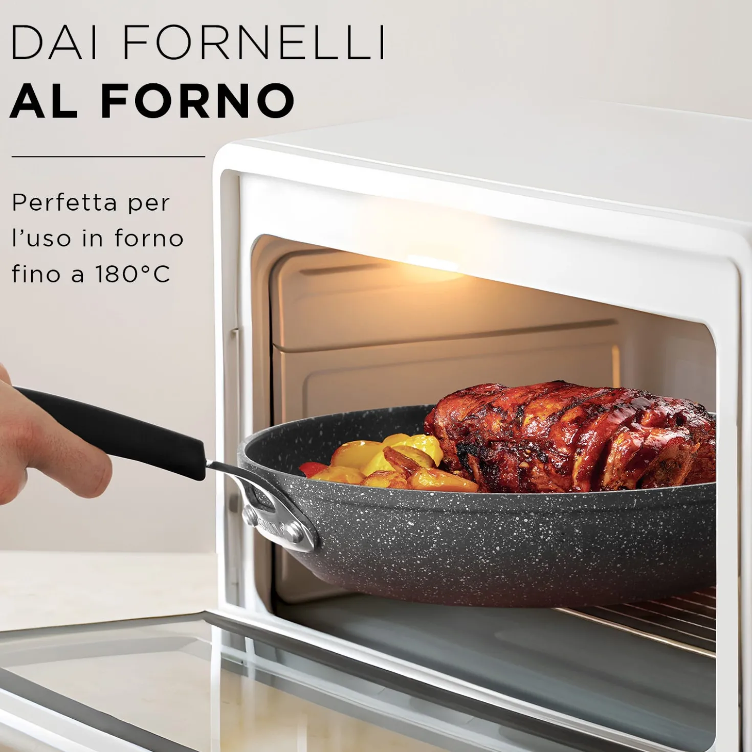 Batteria pentole induzione 7 pezzi New Petra Dark
