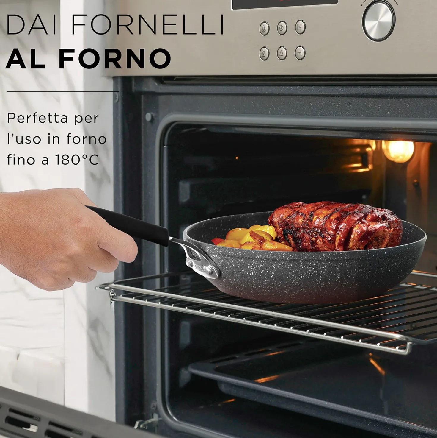 Batteria pentole induzione 6 pezzi New Petra Dark