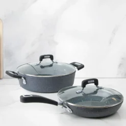 Batteria pentole induzione 4 pezzi New Petra Dark
