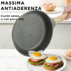 Batteria pentole 10 pezzi Bambù verde