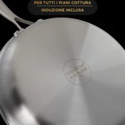 Batteria pentole 11 pezzi Chef Tri - Ply acciaio