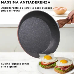 Batteria pentole 8 pezzi corallo Golden 5