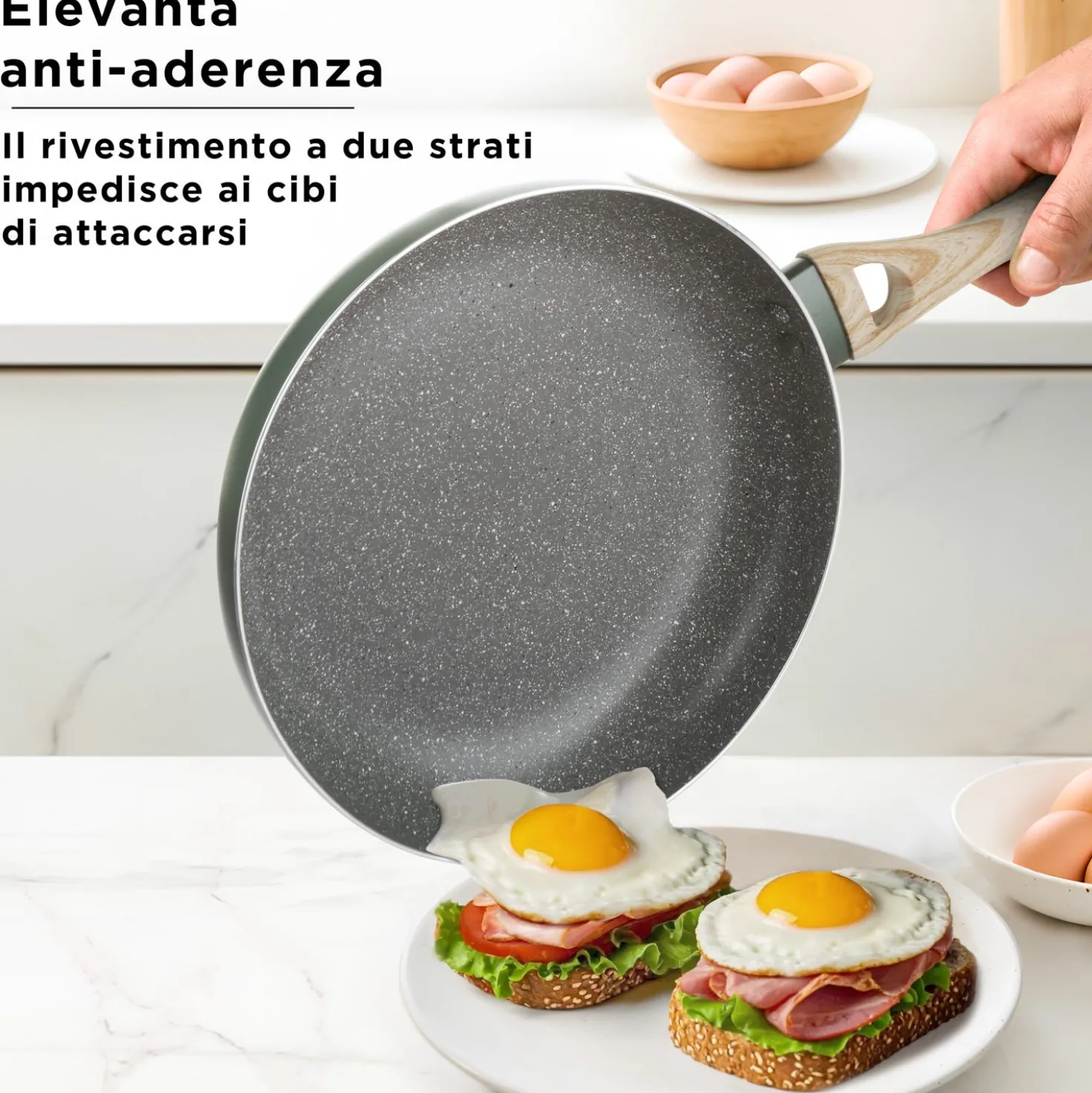 Batteria pentole 10 pezzi verde Cooking Therapy