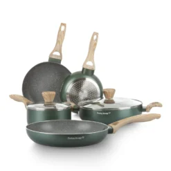 Batteria pentole 7 pezzi verde Cooking Therapy