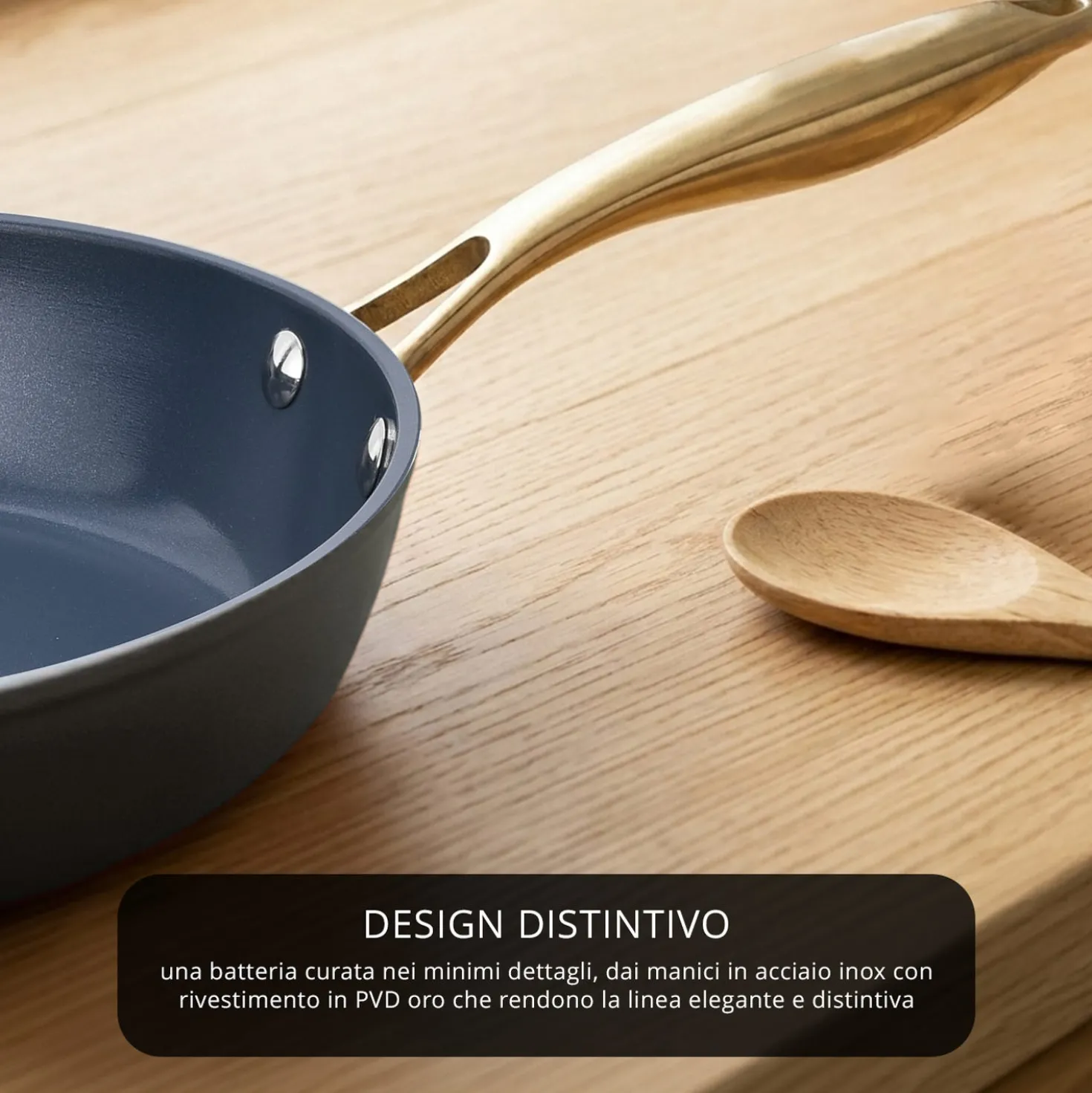 Batteria 12 pezzi antiaderente ceramico Rhapsody nera
