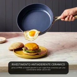 Batteria 12 pezzi antiaderente ceramico Rhapsody nera