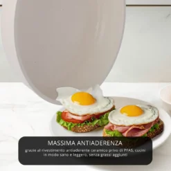 Batteria 6 pezzi con manico staccabile bianco