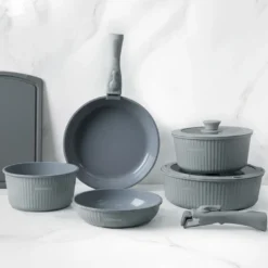 Batteria 9 pezzi Eaziclip grigia con manici staccabili