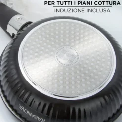Batteria 9 pezzi Eaziclip nera con manici staccabili
