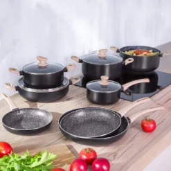 Batteria 12 pezzi large Black Stone