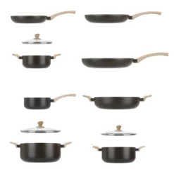 Batteria 12 pezzi large Black Stone