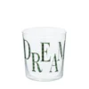 Bicchiere acqua decoro Dream tartan verde Xmas Carol