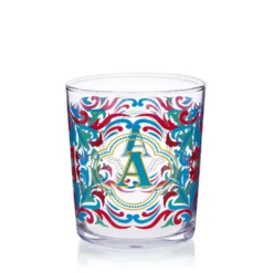 Bicchiere acqua lettera A Royal Garden