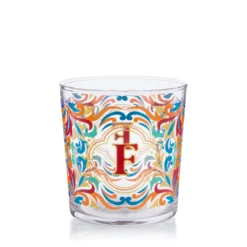 Bicchiere acqua lettera F Royal Garden