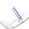 Bicchiere acqua lettera I azzurra in vetro borosilicato, da 380 ml