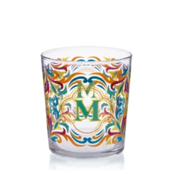 Bicchiere acqua lettera M Royal Garden