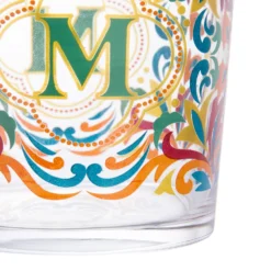 Bicchiere acqua lettera M Royal Garden