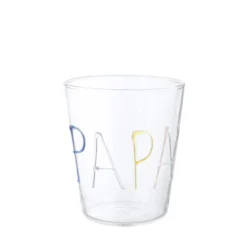 Bicchiere acqua papà in vetro borosilicato, da 380 ml