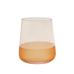 Bicchiere acqua vetro 420 ml arancione Blaze