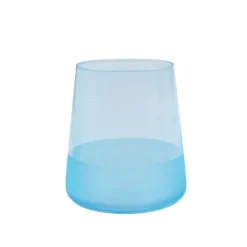 Bicchiere acqua vetro 420 ml azzurro Blaze
