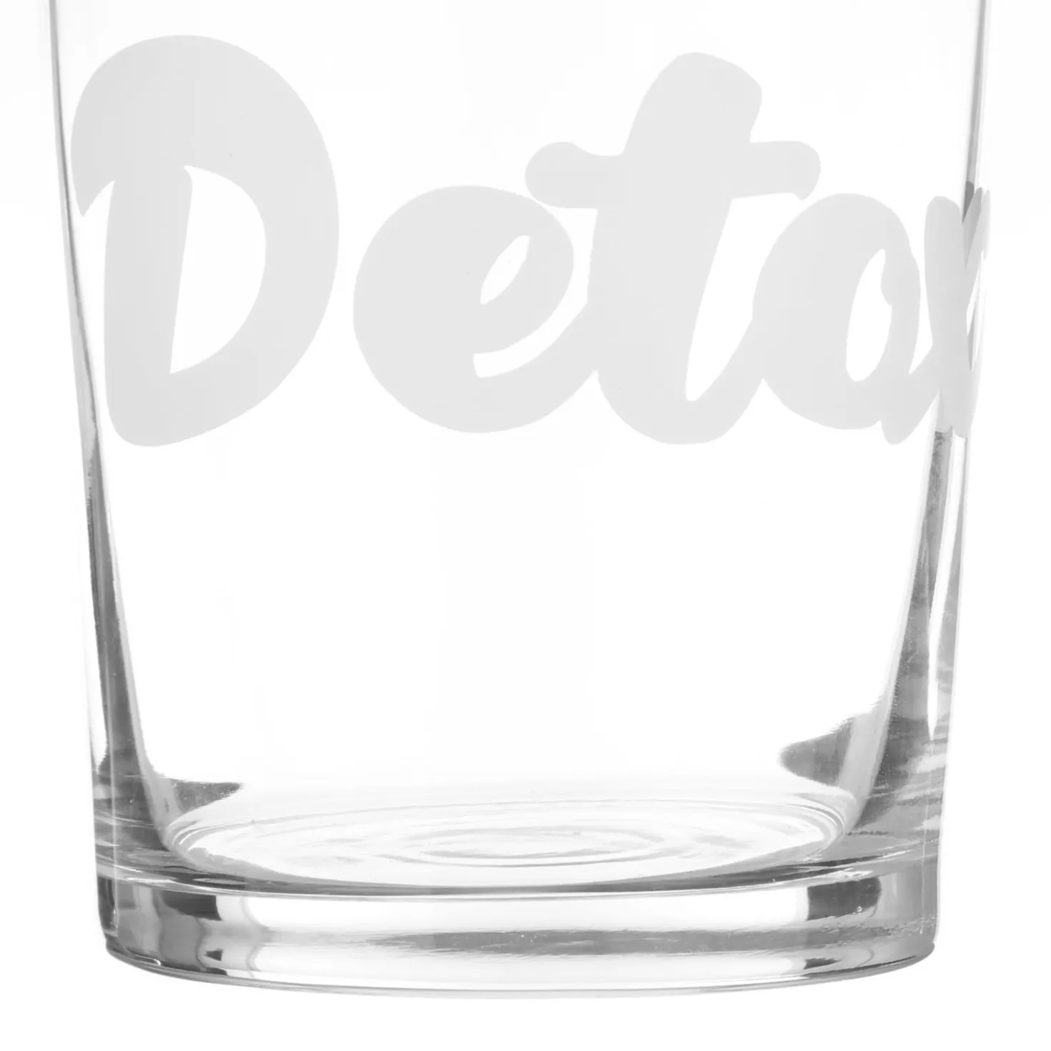 Bicchiere bibita in vetro scritta Detox 490 ml