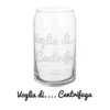 Bicchiere bibita in vetro scritta Voglia di centrifuga 470 ml