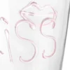 Bicchiere decoro Kiss in vetro borosilicato, 380 ml