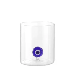 Bicchiere in vetro borosilicato 350 ml occhio greco