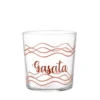 Bicchiere in vetro da 375 cc Acqua Gasata, rosso