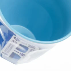 Bicchiere melammina blu lettera R 280 ml Maiolika