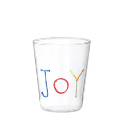 Bicchiere scritta Joy in vetro borosilicato, da 380 ml