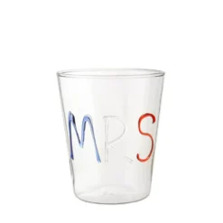 Bicchiere scritta Mrs 380 ml in vetro borosilicato