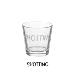 Bicchierino shot vetro scritta Shottino 110 ml