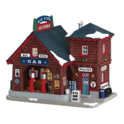 Big Pine Gas Station Lemax decorazione Natale