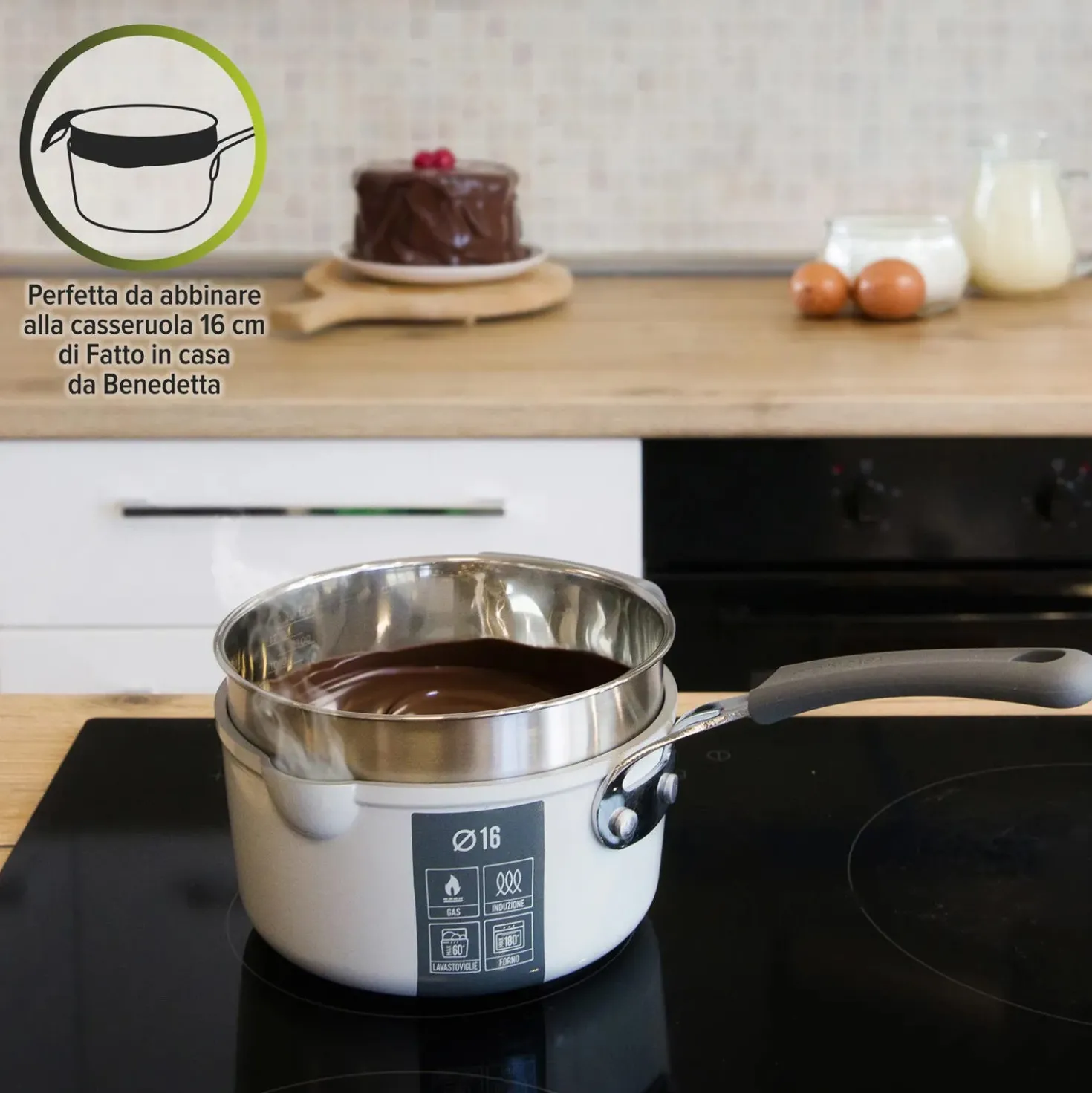 Bilancia da cucina digitale con ciotola 1,3 L in acciaio Fatto in casa da Benedetta
