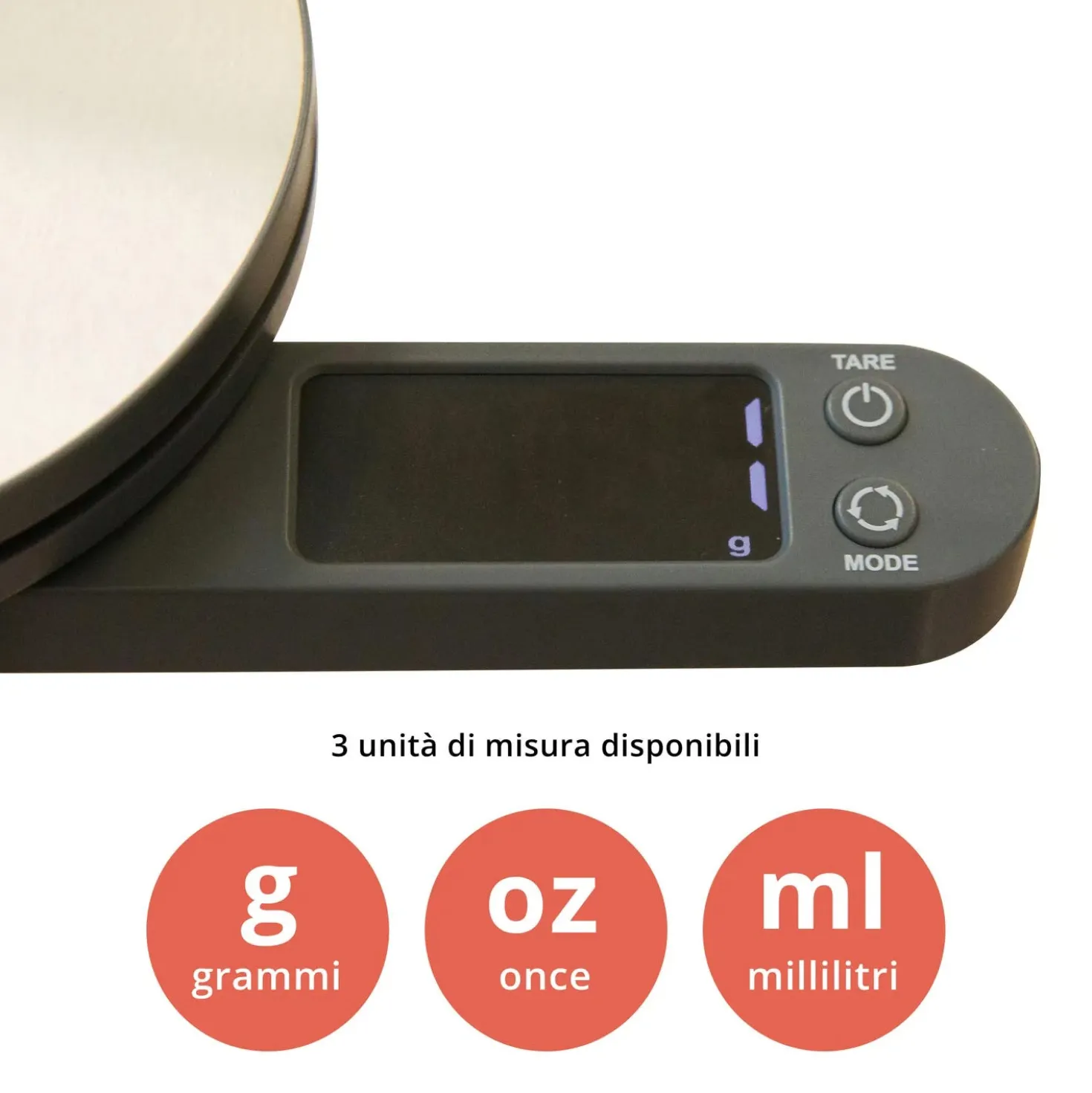 Bilancia da cucina digitale con ciotola 1,3 L in acciaio Fatto in casa da Benedetta