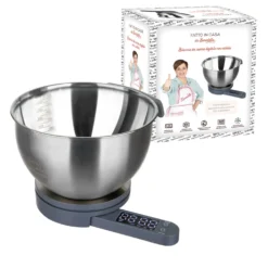 Bilancia da cucina digitale con ciotola 1,3 L in acciaio Fatto in casa da Benedetta