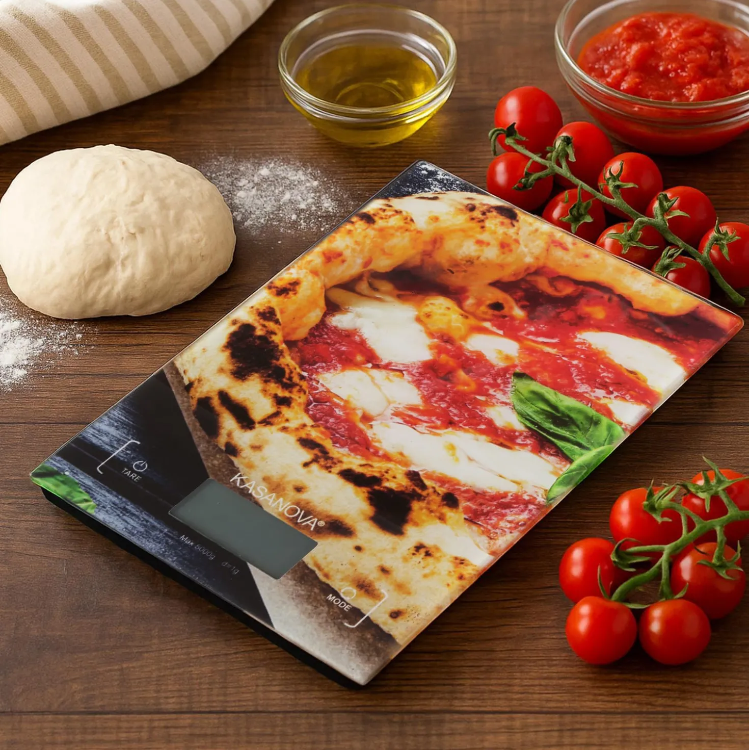 Bilancia da cucina digitale pizza Margherita 5 kg