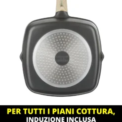 Bistecchiera antiaderente 28x28 cm Evolution con versatori