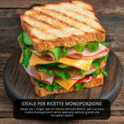 Bistecchiera grill 20x20 cm Mini Mania crema