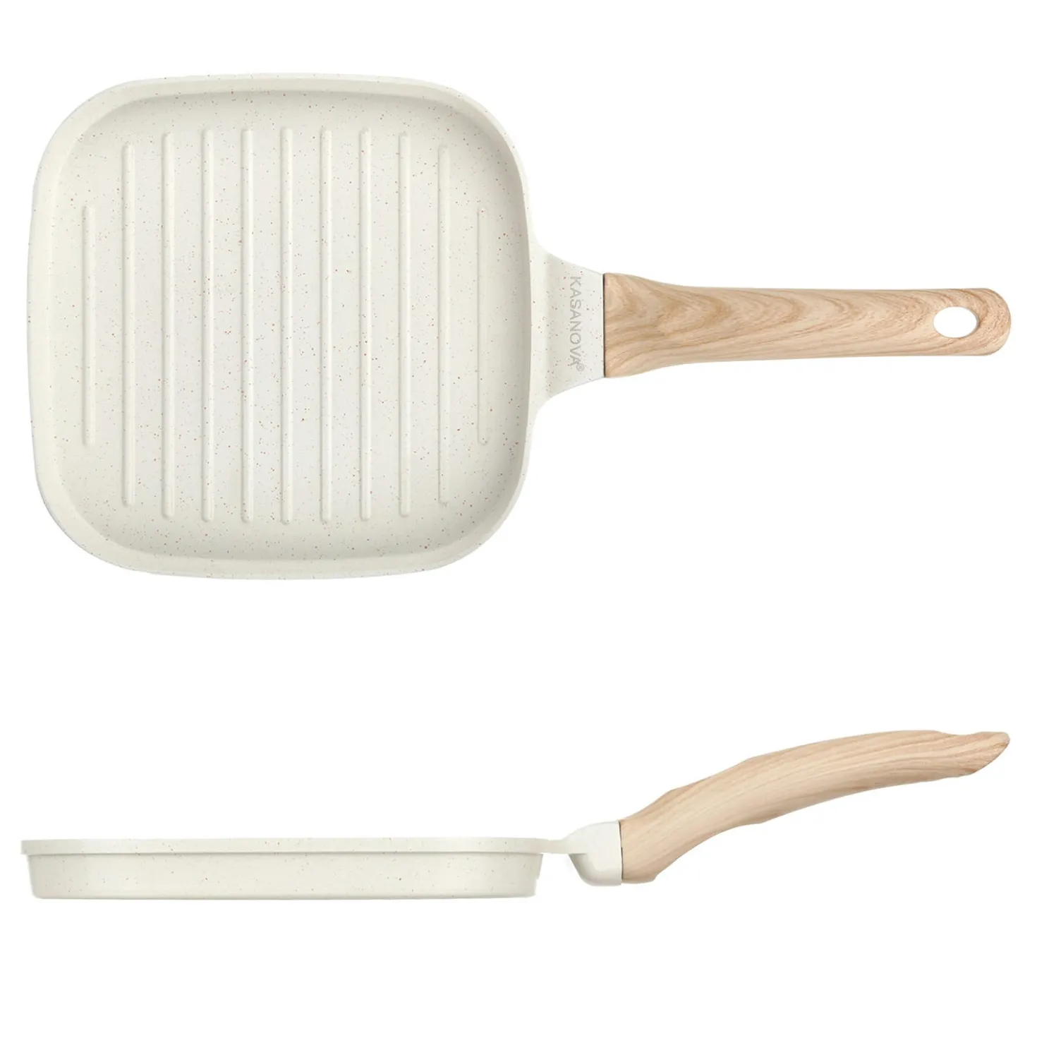 Bistecchiera grill 20x20 cm Mini Mania crema