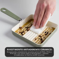 Bistecchiera 15x15 cm Mini Fantasy verde