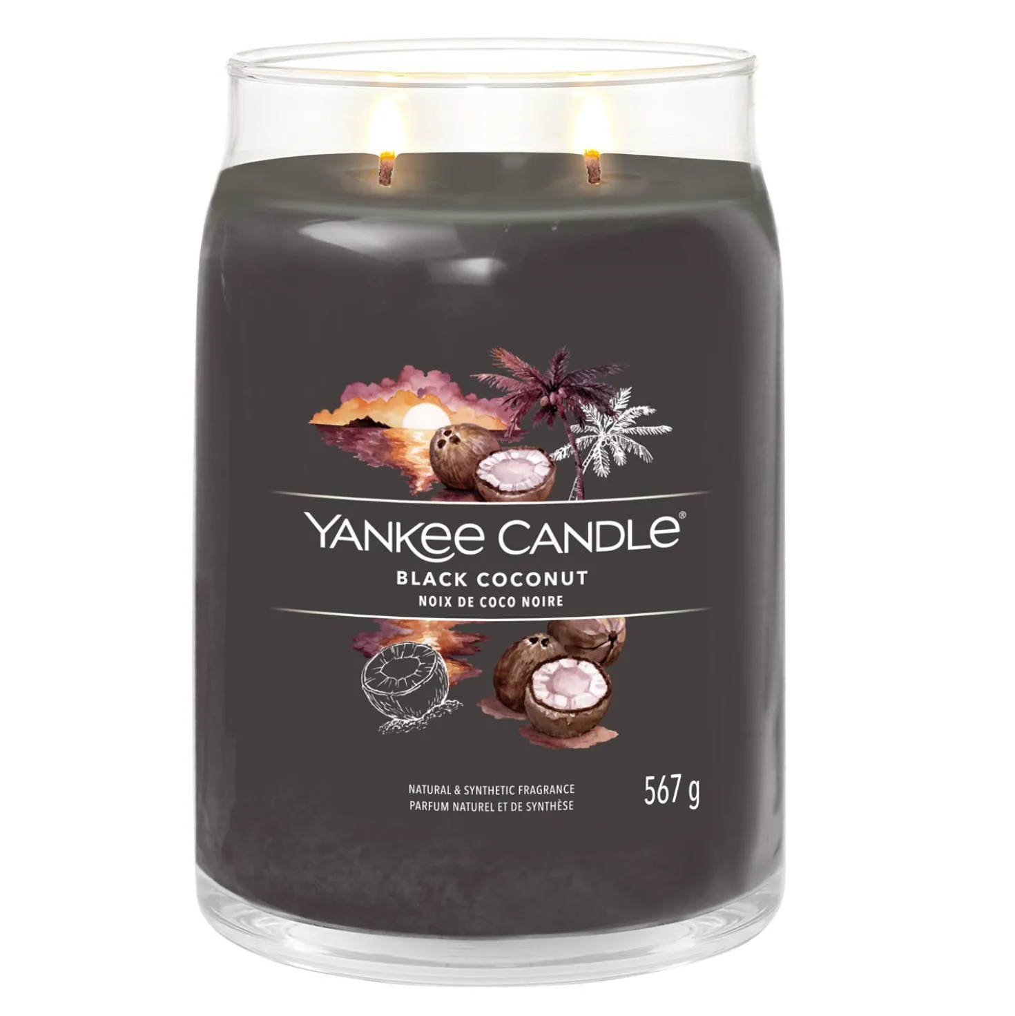 Black Coconut, candela in giara grande Yankee Candle