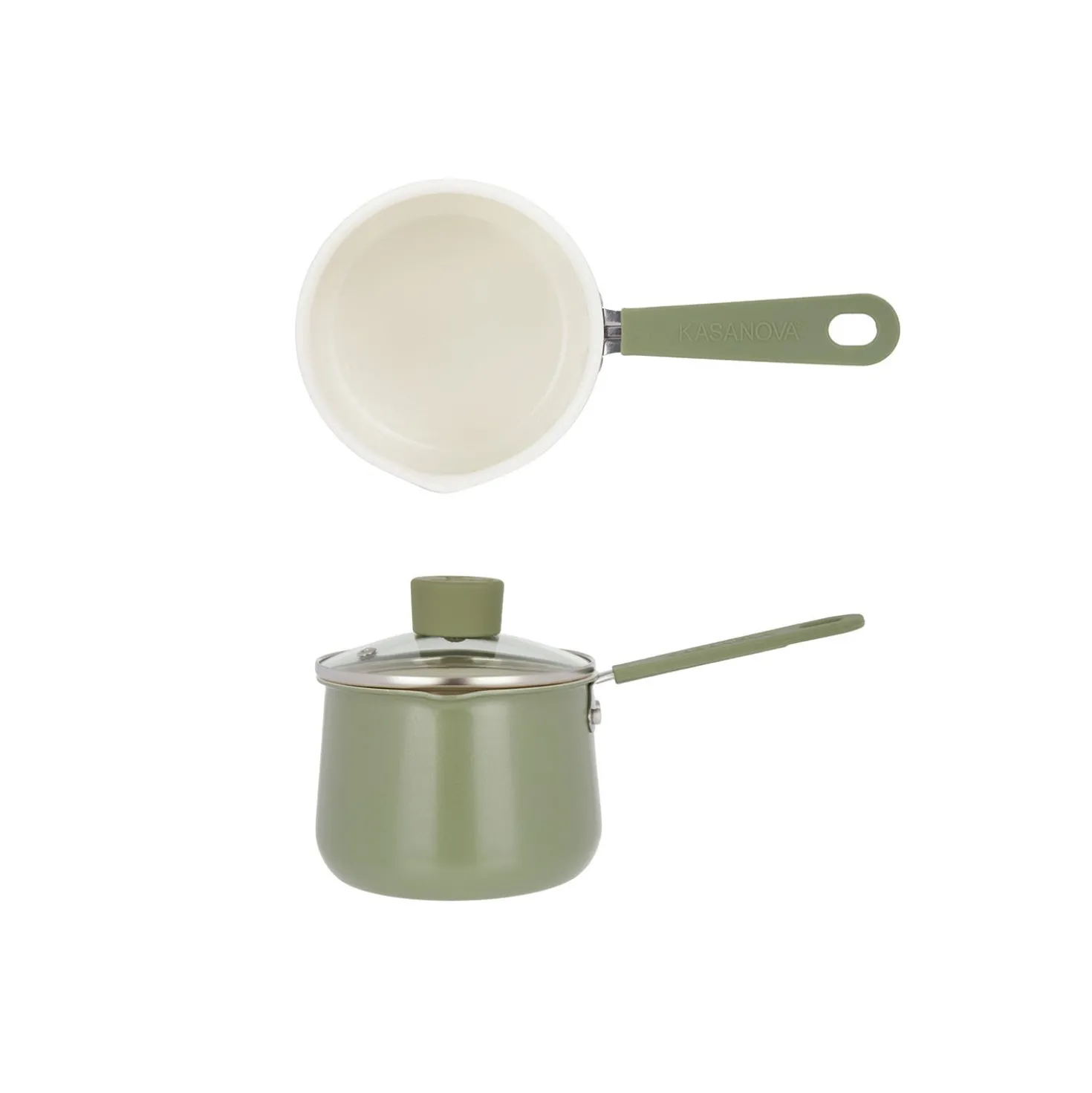 Bollilatte 13 cm Mini Fantasy con coperchio verde