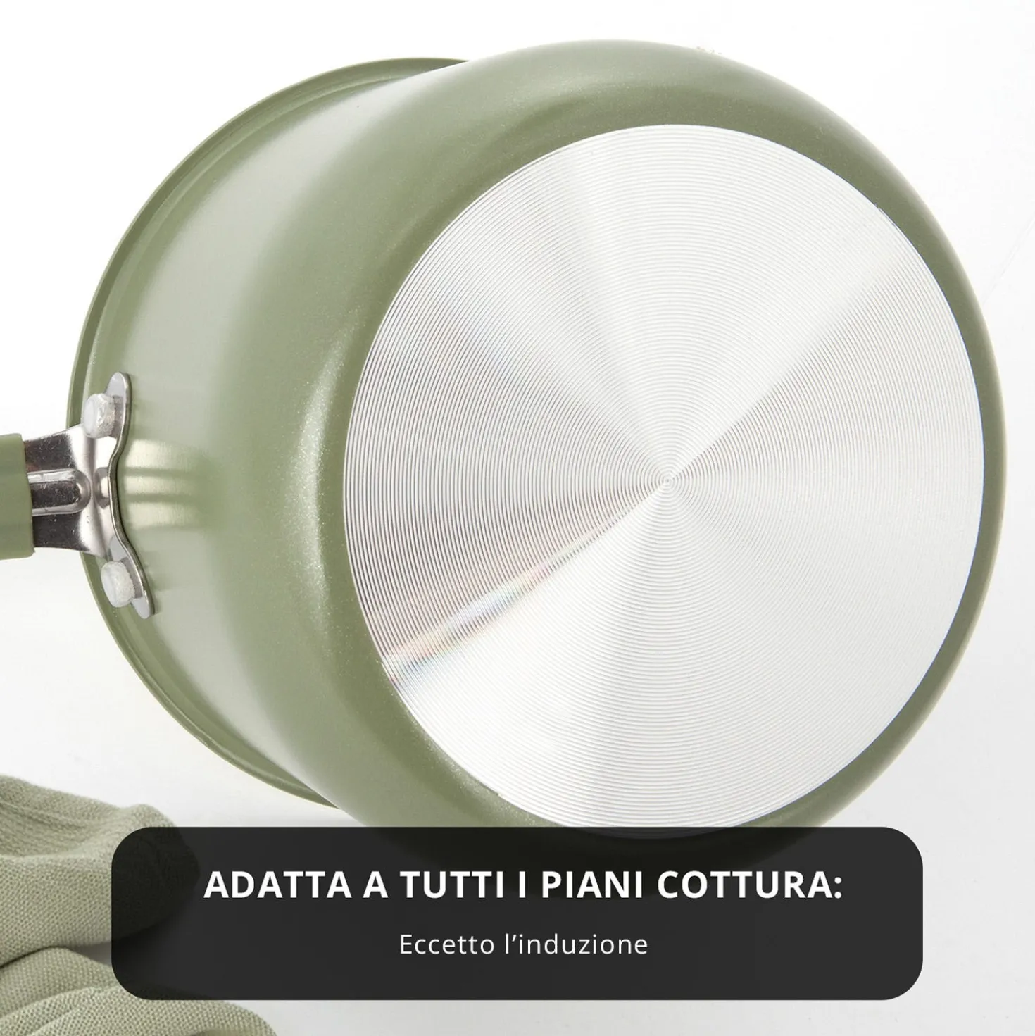 Bollilatte 13 cm Mini Fantasy con coperchio verde