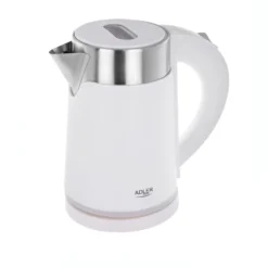 Bollitore elettrico 0,6 L bianco acciaio inox